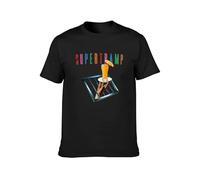 Supertramp The Very Best Crime of The Century T-Shirt Mens Casual Tee Black S