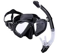 Supertrip Kit Tuba de Haute qualité pour Adultes - Lunettes de plongée avec Tuba à 2 Embouts - Kit de plongée/Masque de plongée GoPro avec Support Appareil Photo