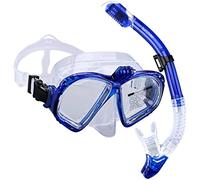 Supertrip Kit Tuba de Haute qualité pour Adultes - Lunettes de plongée avec Tuba à 2 Embouts - Kit de plongée/Masque de plongée GoPro avec Support Appareil Photo