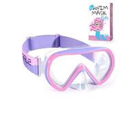 Supertrip Lunettes de Natation pour Enfants de 6 à 14 Ans,avec Masque de plongée en Verre trempé,Masque de plongée avec Tuba pour garçons et Filles,Piscine,Plage