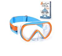 Supertrip Lunettes de Natation pour Enfants de 6 à 14 Ans,avec Masque de plongée en Verre trempé,Masque de plongée avec Tuba pour garçons et Filles,Piscine,Plage