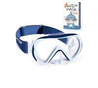 Supertrip Lunettes de Natation pour Enfants de 6 à 14 Ans,avec Masque de plongée en Verre trempé,Masque de plongée avec Tuba pour garçons et Filles,Piscine,Plage