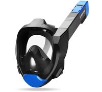 Supertrip Masque de plongée, Tube de Snorkeling Courte Distance Oxygen Quick Breath, Masque Plongée Tuba Détachable Compatible Caméra Sport pour Adultes