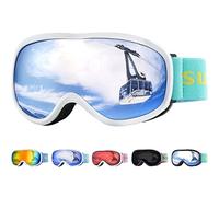 Supertrip Masque de Ski Enfant, Lunette de Ski 5 à 15 ans Anti-Buée/Poussière UV400, Masqué Ski Enfant pour le snowboard, l'alpinisme, la motoneige