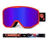 Supertrip Masque Ski Enfant 6-14 Ans, Lunette de Ski Anti-Buée UV400 pour Garçon et Fille,Masque de Ski Enfant Pour Snowboard Motoneige et Alpinisme