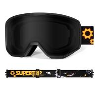 Supertrip Masque Ski Enfant 6-14 Ans, Lunette de Ski Anti-Buée UV400 pour Garçon et Fille,Masque de Ski Enfant Pour Snowboard Motoneige et Alpinisme