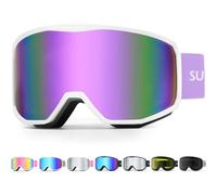 Supertrip Masque Ski Femme Homme, Masques de Snowboard Anti-Buée Poussière 100% protection UV400 Casque Compatible, Masque et Lunettes de Ski Adulte Junior Ski/Skate