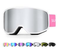 Supertrip Masque Ski Femme Homme, Masques de Snowboard Anti-Buée Poussière 100% protection UV400 Casque Compatible, Masque et Lunettes de Ski Adulte Junior Ski/Skate