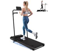 Superun 3HP Tapis de Marche Pliable 10% Inclinable 1-12km/h Tapis de Course | 3.0 HP Walking Pad Portables avec Rampes APP Contrôle Max 136KG avec Parcours d'entraînement et Courses Multi-Coureurs