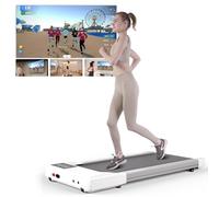 Superun Raceable Tapis de Course Adapté aux Équipements de Haut Technologique, Max 136KG Capacité Tapis de Marche avec Cours de Formation, APP Contrôle Walking Pad avec Courses Multi-Coureurs