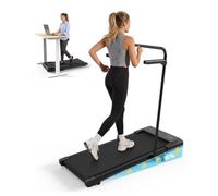 Superun Raceable Tapis de Course Adapté aux Équipements de Haut Technologique, Max 136KG Capacité Tapis de Marche avec Cours de Formation, APP Contrôle Walking Pad avec Courses Multi-Coureurs