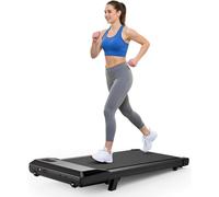 Superun Raceable Tapis de Course Adapté aux Équipements de Haut Technologique, Max 136KG Capacité Tapis de Marche avec Cours de Formation, APP Contrôle Walking Pad avec Courses Multi-Coureurs