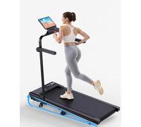 Superun Raceable Tapis de Course Adapté aux Équipements de Haut Technologique, Max 136KG Capacité Tapis de Marche avec Cours de Formation, APP Contrôle Walking Pad avec Courses Multi-Coureurs