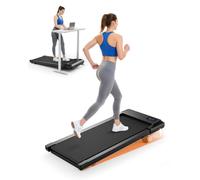 Superun Raceable Tapis de Course Inclinable 2.5HP Tapis de Marche avec Rampes, 1-6km/h, 1-12km/h APP Contrôle Max 136KG Walking Pad Portables avec Parcours d'entraînement et Courses Multi-Coureurs