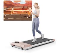 Superun Raceable Tapis de Marche 2.5HP Tapis de Course APP Contrôle Max 136KG Walking Pad Portables avec Parcours d'entraînement et Courses Multi-Coureurs