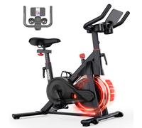 Superun Vélo d'Appartement à Résistance Magnétique Réglable, Bicyclette de Musculation avec Écran LCD et APP, Home Bike Capacité de Poids 136 kg