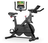 Superun Vélo d'Exercice d'Intérieur avec Résistance Magnétique Réglable, Vélo Stationnaire pour La Maison avec Écran LCD et Application, Capacité de Poids de 136 kg