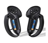 SUPERUS Mis à Niveau Grip de Manette Cover pour Meta Quest 3S/Quest 3 Accessoires, Construction Entièrement en Silicone, avec Protection d'ouverture de Batterie et Sangle de Cheville