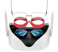 SUPERUS Silicone Anti-Rayures Protection Lentille pour Oculus/Meta Quest 2 - Accessoire VR empêche Les Lunettes de rayer Les lentilles VR (Rouge)