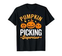 Superviseur de cueillette de citrouilles, Patch de Citrouille Assorti à la Famille T-Shirt