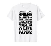 Superviseur de la sécurité - Voir Le Risque, arrêter la dérive, sans Plomb T-Shirt Graphique avec Valeur