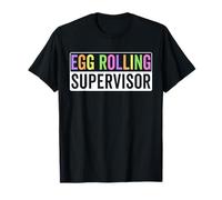 Superviseur de roulement des œufs, Rouleau d'œufs Assorti, Jeux de Pâques T-Shirt