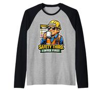 Superviseur Le Matin, Mon café, Puis Peut-être la sécurité Manche Raglan