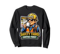 Superviseur Le Matin, Mon café, Puis Peut-être la sécurité Sweatshirt