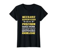 Superviseur mécanique Nous Faisons des devinettes de précision T-Shirt Graphique avec Valeur