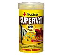 SUPERVIT 100ml / 20g - Nourriture de base pour tous poissons d'ornement, en flocons