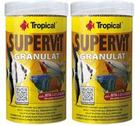 SUPERVIT GRANULAT 250ml / 138g - Nourriture de Base pour Tous Poissons d'ornement, sous Forme de granulés (Lot de 2)