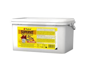 SUPERVIT Mini GRANULAT 3L / 1,95kg - Nourriture de Base pour Petits Poissons d'aquarium et pour crustaces, sous Forme de Mini granulés