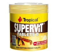 SUPERVIT Tablets B 50ml / 36g - Tablettes de Base pour habitants du Fond Contient: Beta-glucan immunostimulant Bio-Actif - rehausse l’immunite
