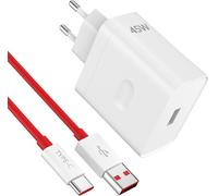 Supervooc Charger 45w And 6a Usb C Cable 1m For Oppo Reno 14f 13 Fs 12f, Usb C Fast Charger Ac Charger For Oneplus Nord Ce 2 Lite Oppo A80 A60 A40 For Realme 14t/14 Pro Lite/13/12/C75/C63
