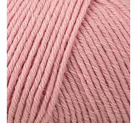 Superwash Laine mérinos et coton pour tricoter et crocheter, 3 ou léger, peigné, poids DK gouttes coton mérinos, 51 g 120 verges par pelote (05 rose poudré)