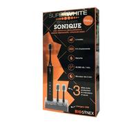 SuperWhite Brosse à dents électrique Sonique souple plus 3 têtes