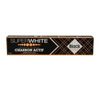 SUPERWHITE - Dentifrice Blancheur Charbon Actif, Soin Rafraîchissant et Anti-taches, Tube 75mL - Lot De 3
