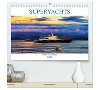 SUPERYACHTS (High Quality Premium Wall Calendar 2026 DIN A2 landscape),CALVENDO 12 Month Wall Calendar: A collection of amazing superyachts from around the world in beautiful locations.