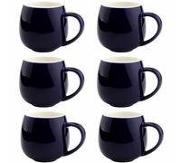 superyes Lot de 6 tasses à café bleu marine pour latte, cappuccino, glace, chocolat chaud, 355 ml