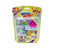 SuperZings - Série 3 - Blister avec 5 Figurines (PSZ3B516IN00), 1 Figurine argentée et 4 Figurines régulières, 1 Superslider et 1 Super Rampe Exclusive