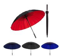SUPERZYW Grand Parapluie De Golf Protection UV UPF 50+ Double Auvent Parapluie XXL, Ombrelle Anti Tempete, Automatique Parapluie Solide Coupe-Vent, Imperméable Pour Homme Et Femme (Rouge)