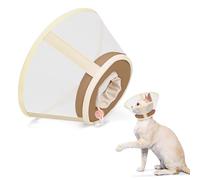 Supet Collerette souple perméable à l'air pour chat pour éviter les sucettes - Collier de récupération réglable après une opération - Alternative à la plante d'élizabéthane en plastique pour chat