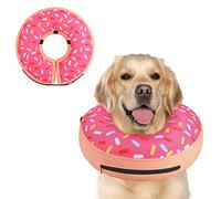 Supet Collier conique gonflable alternatif après une chirurgie, collier de récupération E pour chien neutre, cône souple pour chiens de petite, moyenne et grande taille