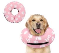 Supet Collier conique gonflable alternatif après une chirurgie, collier de récupération E pour chien neutre, cône souple pour chiens de petite, moyenne et grande taille