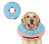 Supet Collier conique gonflable alternatif après une chirurgie, collier de récupération E pour chien neutre, cône souple pour chiens de petite, moyenne et grande taille