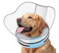 Supet Collier conique surélevé en éponge pour chien - Alternative après une chirurgie - Cône doux pour chiens de petite, moyenne et grande taille pour arrêter de lécher - Collier en forme de donut
