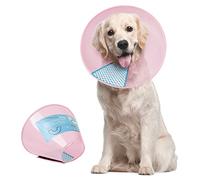 Supet Collier de convalescence réglable pour chien - Pour chien après une chirurgie - Anti-morsure - Guérison des plaies - Sécurité pratique - En plastique