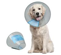 Supet Collier de convalescence réglable pour chien - Pour chien après une chirurgie - Anti-morsure - Guérison des plaies - Sécurité pratique - En plastique