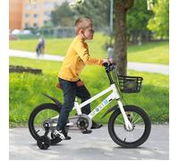 SUPFINE 16 Pouces - Vélo pour Filles et Garçons de 5 À 7 Ans Capacité de 25kg Bicyclette pour Enfant en Acier au Carbone