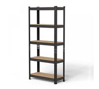 SUPFINE Bibliothèque - Étagère pour Charges Lourdes - 5 niveaux - Planches Réglables - Étagère de Rangement 37 × 70 × 150cm